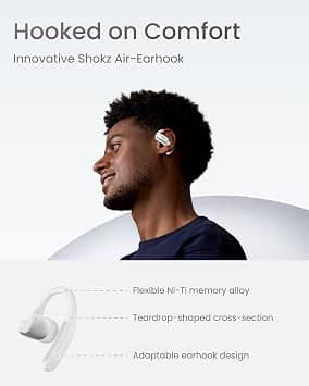 Shokz OpenFit Headphones & Earbuds New White