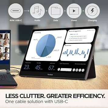 ViewSonic TD1655 Monitors New Gray