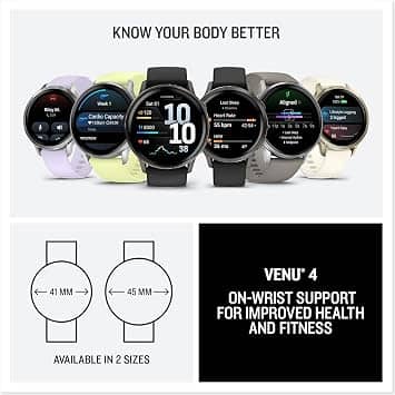 Garmin Garmin Venu 4 Smartwatches New Silver