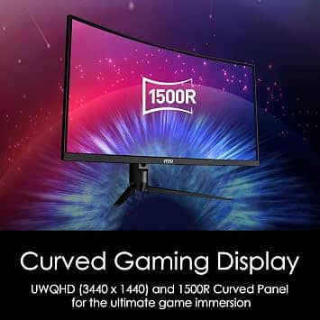 MSI MAG342CQR Monitors Refurbished - Premium Black