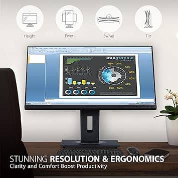 ViewSonic VG2448A Monitors New Black