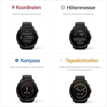 Polar Grit X Pro Smartwatches New Black