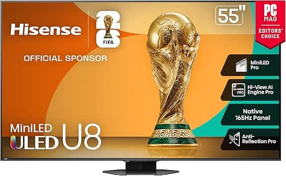 Hisense U8QG TVs New Black