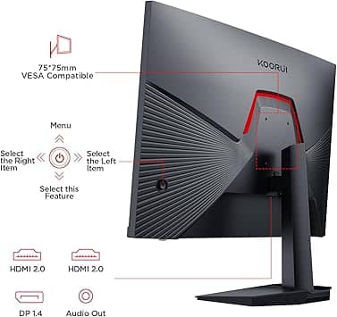 KOORUI G2511P Monitors New Black