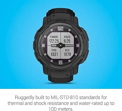 Garmin Instinct® Crossover Solar Smartwatches New Black