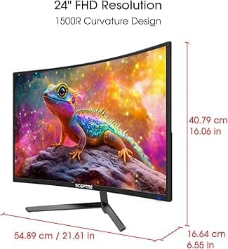 Sceptre C248B Monitors New Black