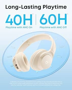 Soundcore Life Q20 Headphones & Earbuds New White