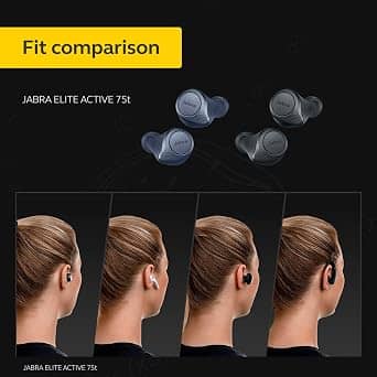 Jabra Elite 75t Headphones & Earbuds Refurbished - Excellent Black