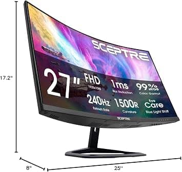 Sceptre C275B Monitors New Black
