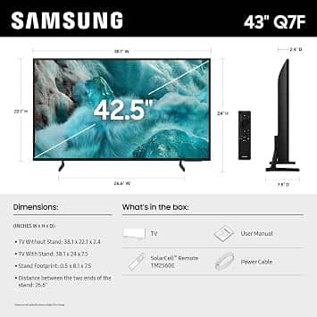 Samsung Q7F TVs New Black