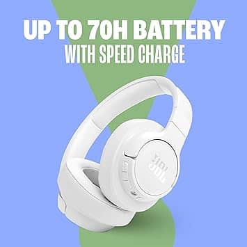 JBL JBLT770NCBLKAM Headphones & Earbuds New White