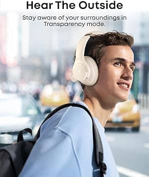 Soundcore Life Q20 Headphones & Earbuds New White