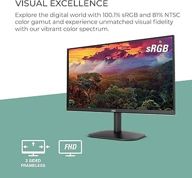 AOC 22B2HM2 Monitors New Black