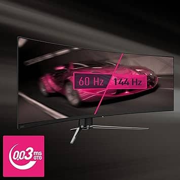 MSI MPG 491CQP QD-OLED Monitors Used - Like New Black