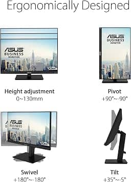 ASUS BE24ECSBT Monitors New Black