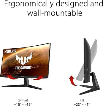 ASUS VG27VH1B Monitors For parts or not working Black