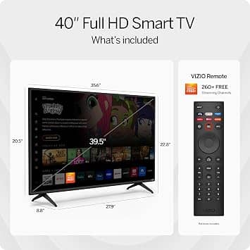 VIZIO D40f-J09 TVs New Black