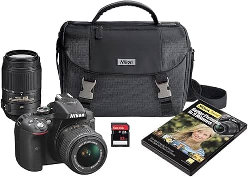 Nikon D5300 Digital Cameras Black Refurbished - Excellent