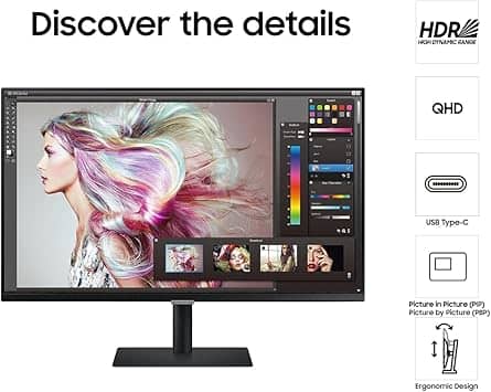 Samsung S32A600UUN Monitors Open-Box Excellent Black