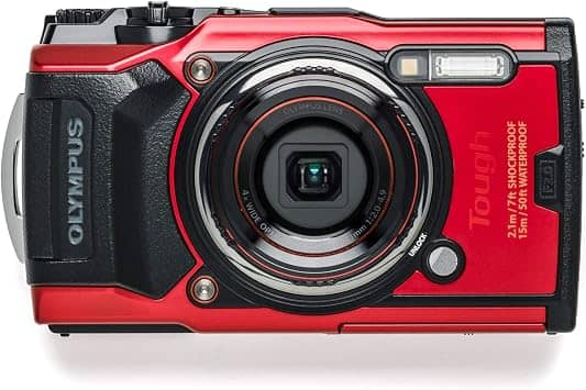 OM SYSTEM Tough TG-6 Digital Cameras Red Refurbished - Excellent