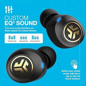 JLab JBuds Air Headphones & Earbuds Open-Box Excellent Black