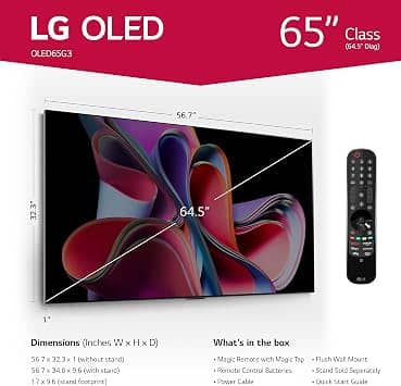 LG G3PUA TVs Open-Box Excellent Black