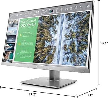 HP E243 Monitors New Silver