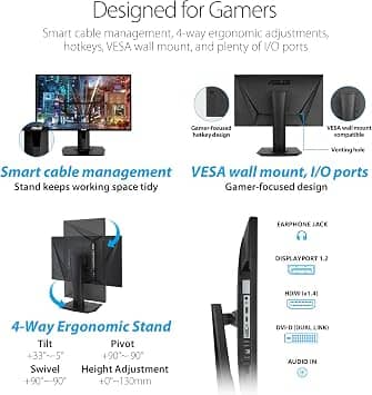 ASUS VG248QG Monitors New Black