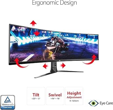 ASUS XG49VQ Monitors New Black