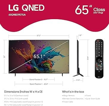LG QNED90TUA TVs Refurbished - Excellent Black