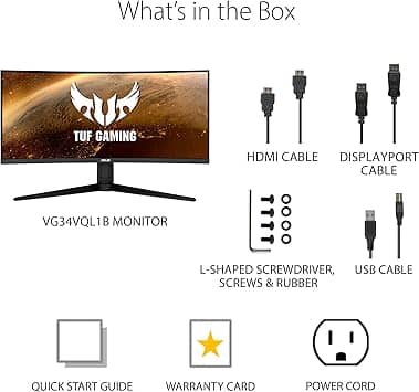 ASUS VG34VQL1B Monitors New Black