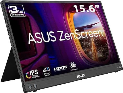 ASUS MB16AHV Monitors New Black