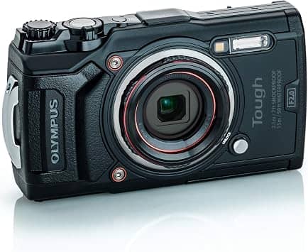 OM SYSTEM Tough TG-6 Digital Cameras Red Refurbished - Excellent