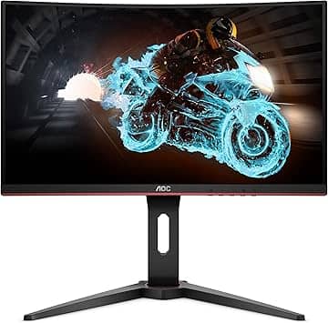 AOC C24G1A Monitors Used - Good Black