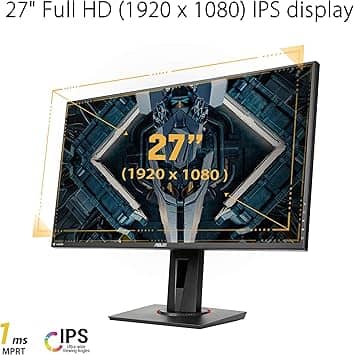 ASUS VG279QR Monitors Used - Very Good Black
