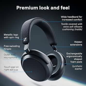 Sennheiser Momentum 4 Headphones & Earbuds New Black