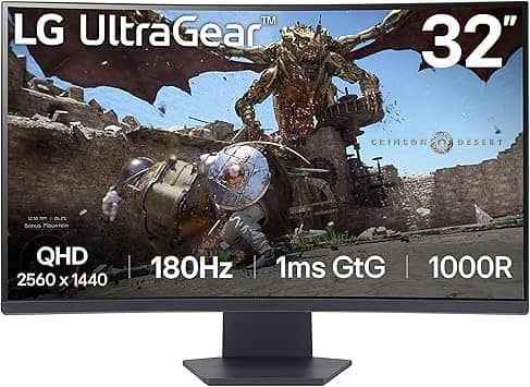 LG 32GS60QC Monitors New Black