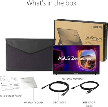 ASUS MB16ACVR Monitors Open-Box Excellent Black
