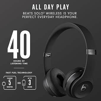 Beats Solo 3 Wireless Headphones & Earbuds New White