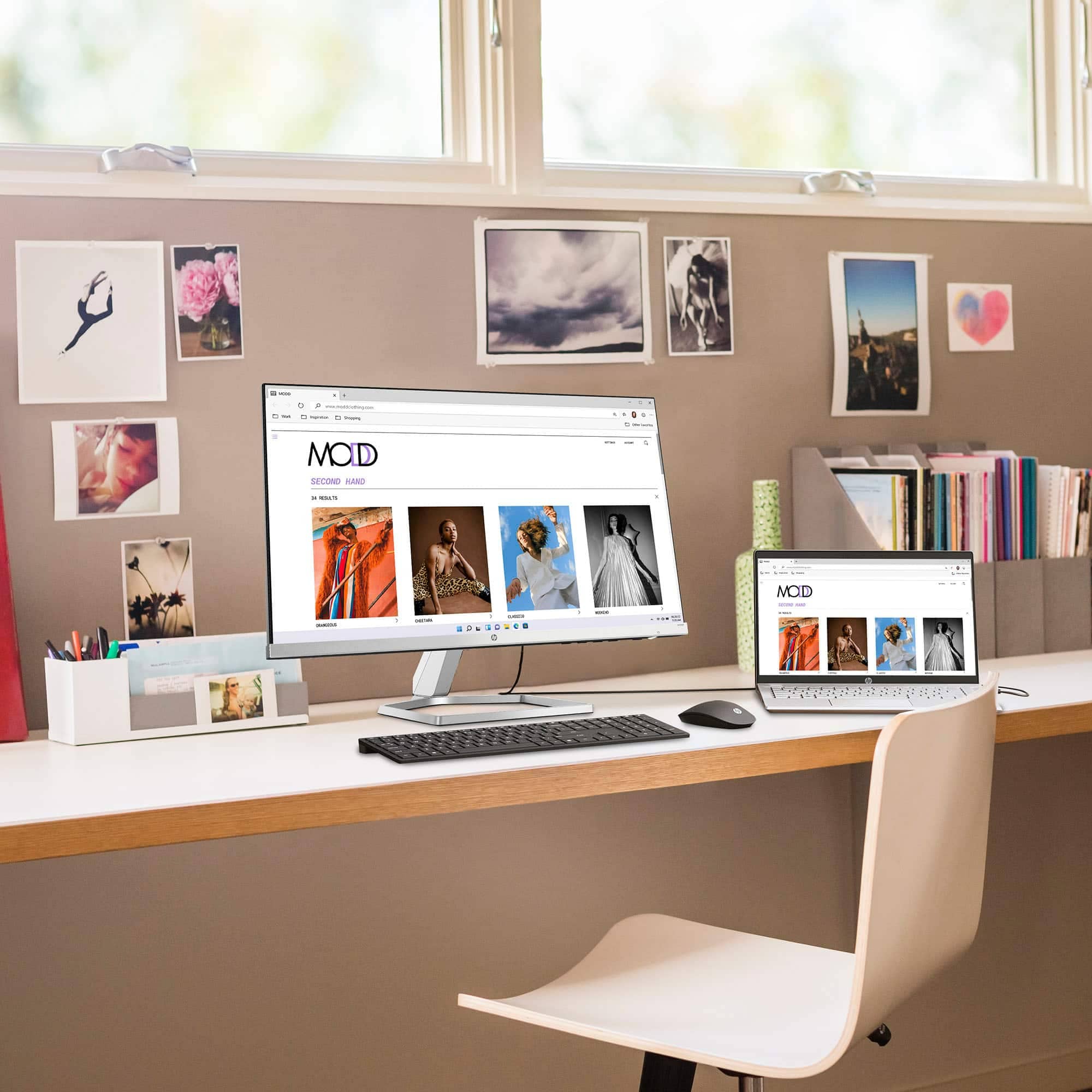 HP M22f Monitors New Silver