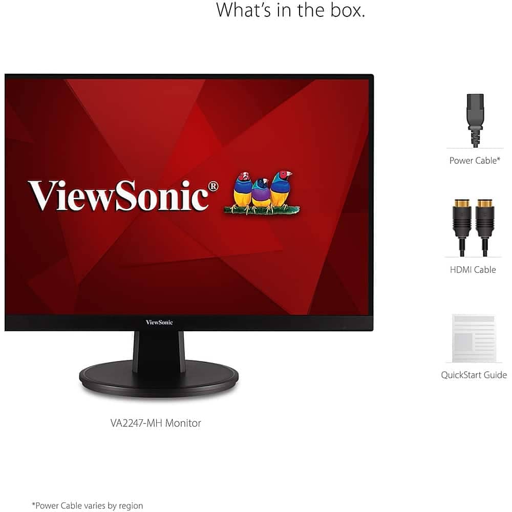 ViewSonic VA2247-MH Monitors Open-Box Excellent Black