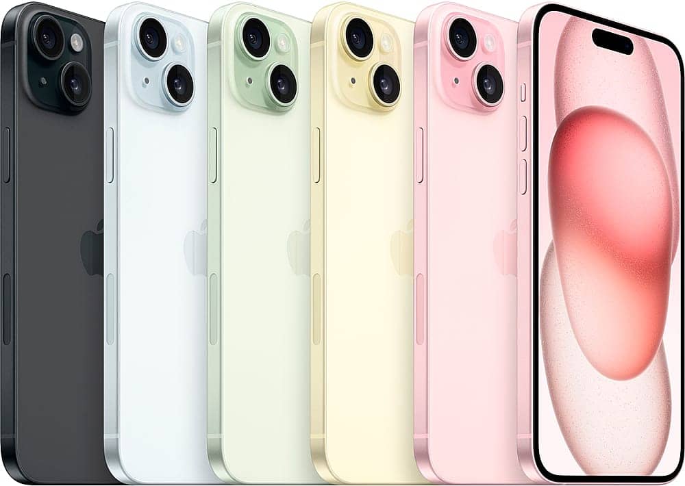 Apple iPhone 15 Plus Cell Phones pink 128G New Unlocked