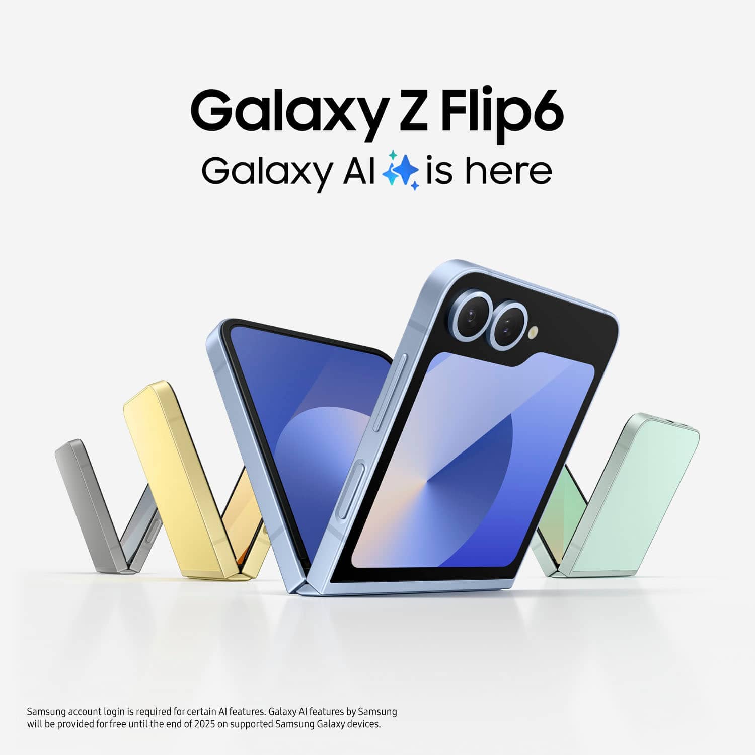 Samsung Galaxy Z Flip6 Cell Phones Silver 256G New Cricket