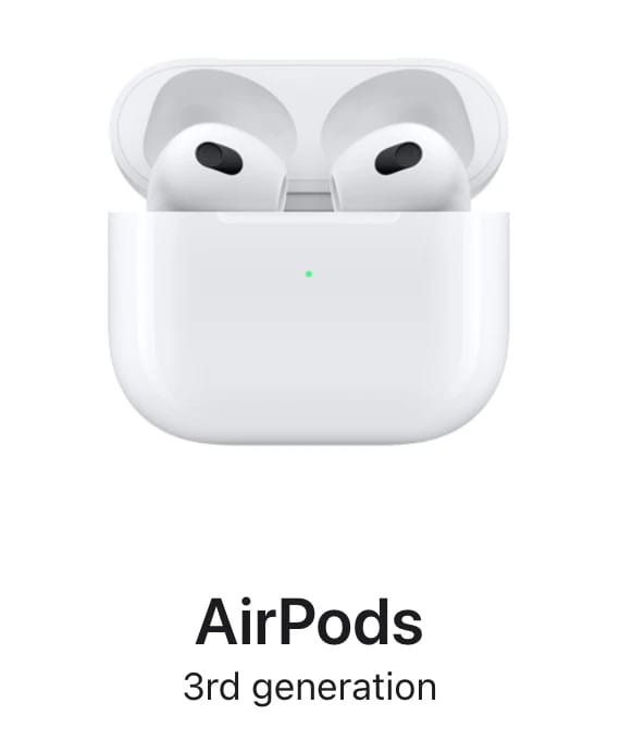 Apple AirPods 3 Headphones & Earbuds New White