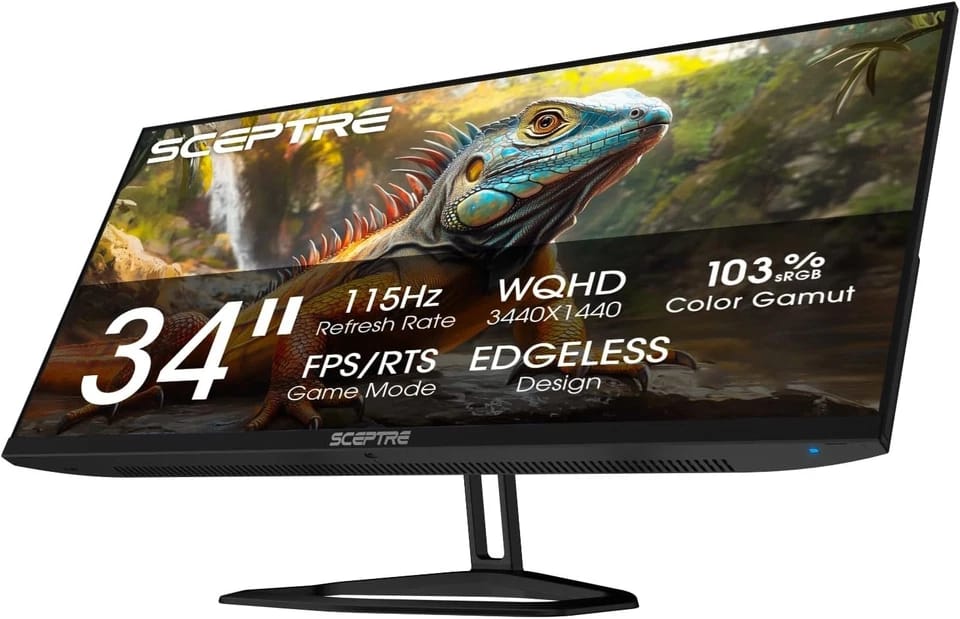 Sceptre E345W Monitors New Black