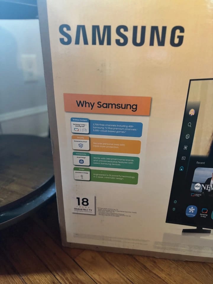 Samsung TU7000 TVs New Black