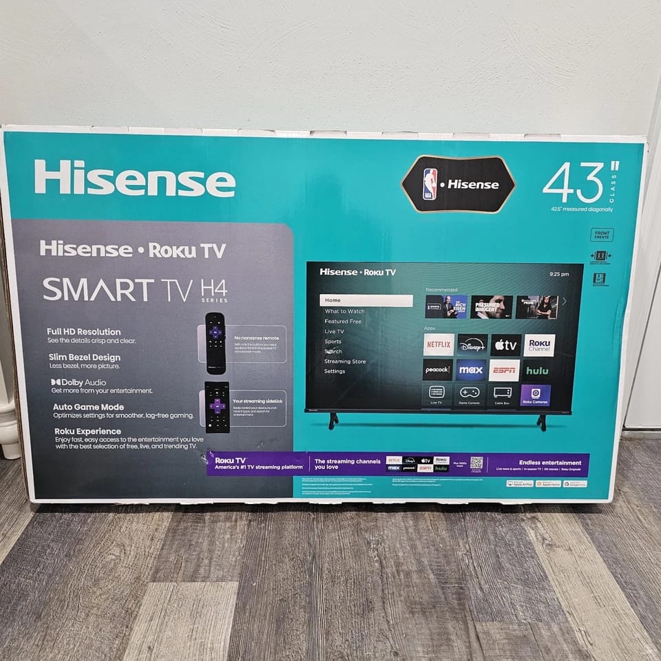 Hisense 43H4030F4 TVs Used - Good Black