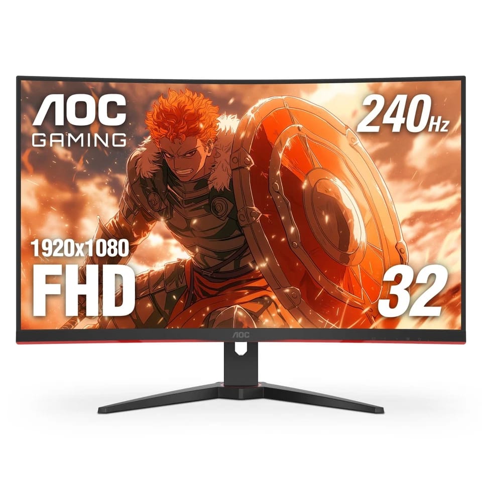 AOC C32G2ZE Monitors New Black