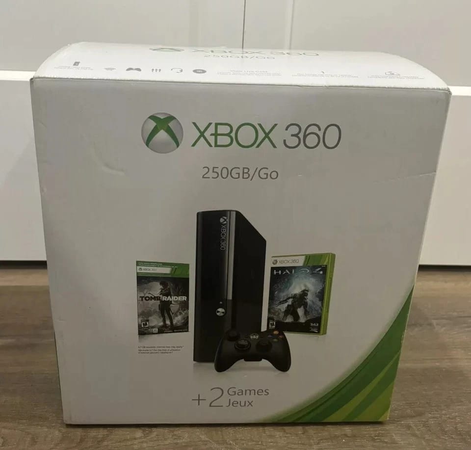 Microsoft XBOX 360 E Video Game Consoles New Blue