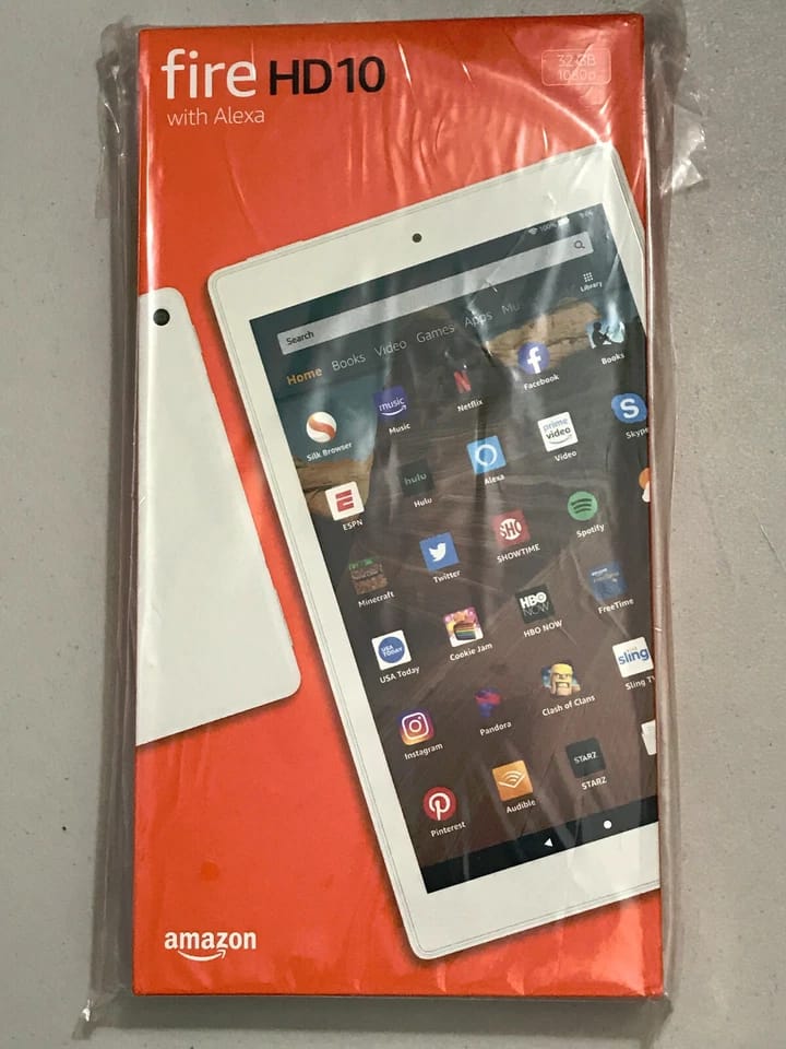 Amazon Fire HD 10 9th Tablets White 32GB New